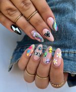 ناخن مصنوعی راسا مدل رنگی مینیمال شلوغ - Image 6