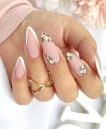 ناخن مصنوعی راسا مدل فرنج و گل بابونه - Image 2