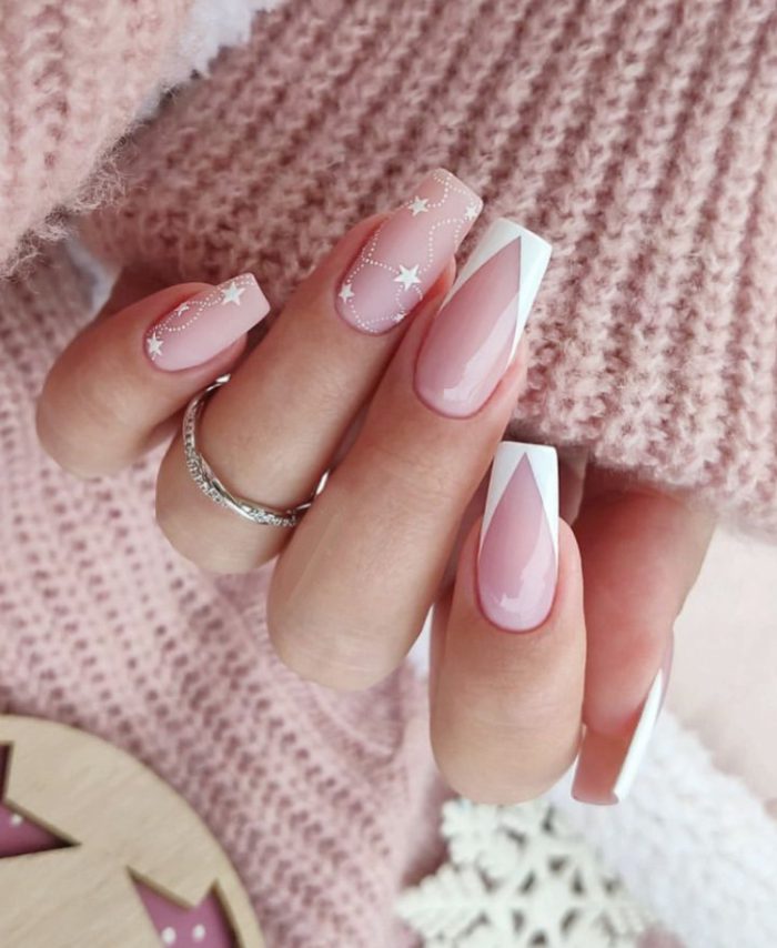 ناخن مصنوعی راسا مدل فرنج هشتی و ستاره - Image 2