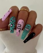 ناخن مصنوعی راسا مدل چشم و مار و پلنگی - Image 2