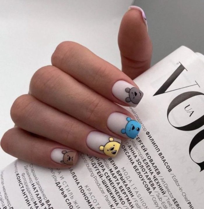 ناخن مصنوعی راسا مدل خرس رنگی - Image 2