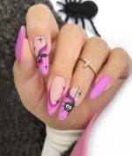 ناخن مصنوعی راسا مدل صورتی طرح خفاش - Image 2