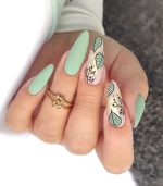 ناخن مصنوعی راسا مدل سبز طرح برگ - Image 2
