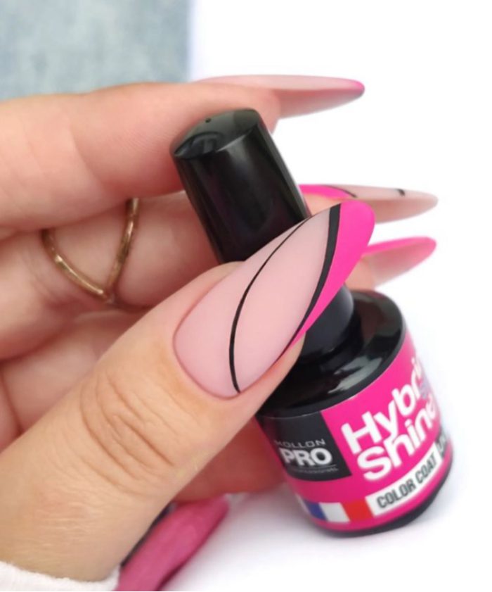 ناخن مصنوعی راسا مدل سرخابی فرنچ کج خطی - Image 5