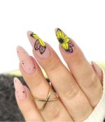 ناخن مصنوعی راسا مدل نود طرح گل زرد - Image 5