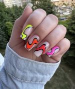 ناخن مصنوعی راسا مدل ماربل تک رنگ