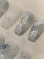 ناخن مصنوعی راسا مدل آبی شیری طرح فرشته کد RSR060 - Image 6