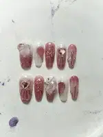 ناخن مصنوعی راسا مدل صورتی طرح قلب کد RSR070 - Image 5