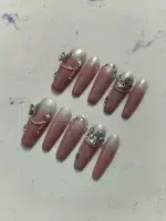 ناخن مصنوعی راسا مدل کالباسی طرح پروانه و نگین کد RSR1194