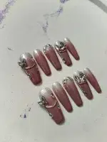 ناخن مصنوعی راسا مدل کالباسی طرح پروانه و نگین کد RSR1194 - Image 5