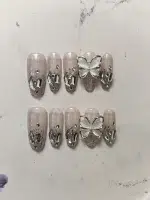 ناخن مصنوعی راسا مدل بیبی بومر شاین طرح پروانه کد RSR695 - Image 5