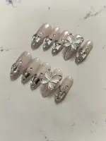 ناخن مصنوعی راسا مدل بیبی بومر شاین طرح پروانه کد RSR695 - Image 6