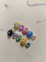 ناخن مصنوعی راسا مدل فانتزی رنگی طرح قلب و ستاره کد RSR825