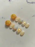 ناخن مصنوعی راسا مدل فانتزی زرد طرح جوجه کد RSR1010