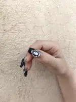 ناخن مصنوعی راسا مشکی بیببی بومر طرح صلیب و خرگوش