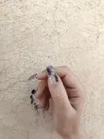 ناخن مصنوعی برجسته راسا طرح طوسی شیری طرح گل و پروانه