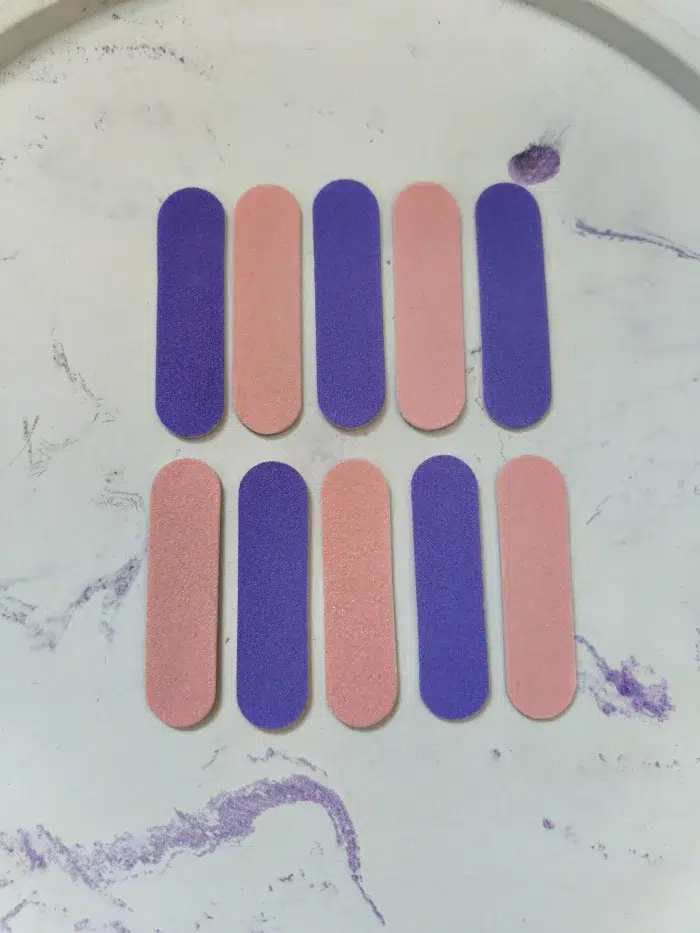 مینی سوهان ناخن بنفش صورتی