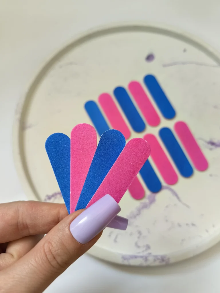 مینی سوهان ناخن سرخابی سرمه ای