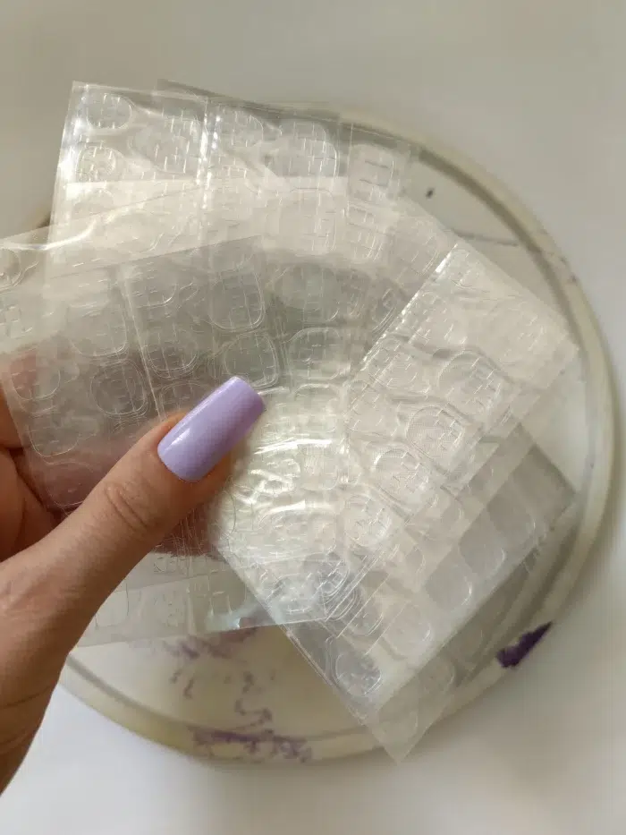 چسب دوطرفه ژله ای ناخن مصنوعی