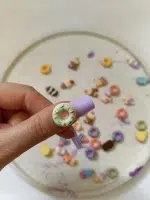 استیکر برجسته ناخن راسا طرح دونات