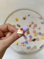 استیکر برجسته ناخن راسا طرح بستنی قیفی