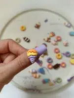 استیکر ناخن برجسته راسا طرح بستنی قیفی