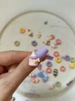 استیکر برجسته ناخن راسا طرح شیشه شیر