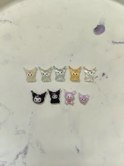 استیکر برجسته ناخن راسا طرح کرومی رنگی فانتزی رزینی