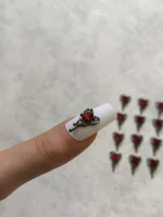 استیکر برجسته ناخن راسا طرح قلب