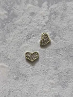 استیکر برجسته ناخن راسا طرح قلب نقره ای طلایی