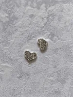 استیکر برجسته ناخن راسا طرح قلب نقره ای طلایی