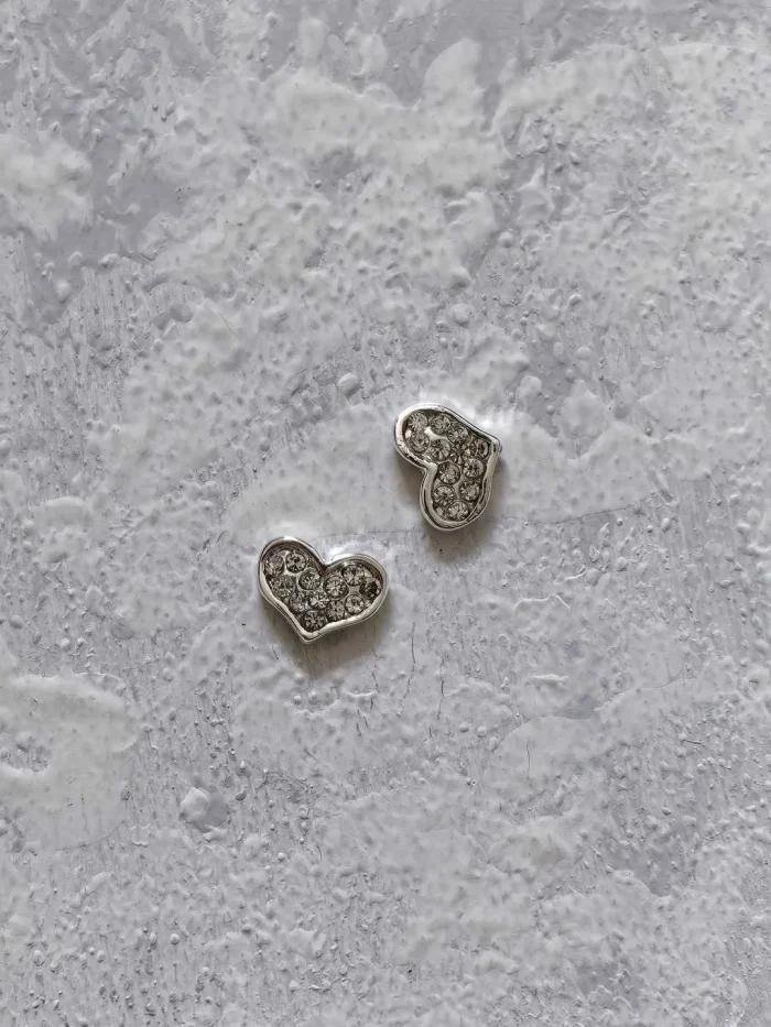 استیکر برجسته ناخن راسا طرح قلب نقره ای طلایی