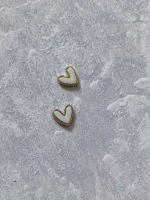 استیکر برجسته ناخن راسا طرح قلب سفید