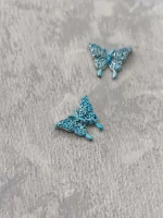 استیکر برجسته ناخن راسا طرح پروانه فیروزه ای