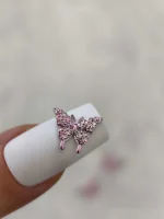 استیکر برجسته ناخن راسا طرح پروانه بنفش