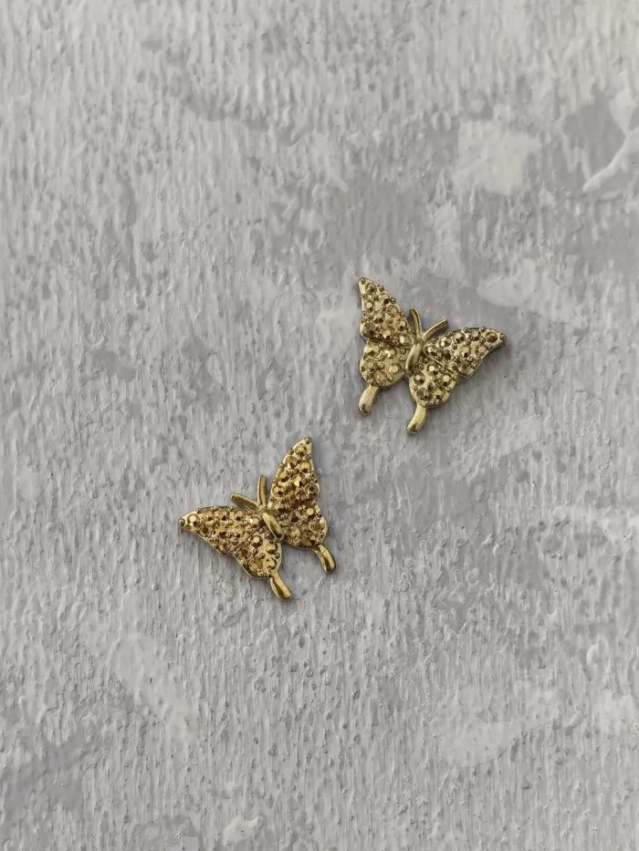 استیکر برجسته ناخن راسا طرح پروانه طلایی