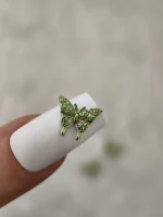 استیکر برجسته ناخن راسا طرح پروانه یشمی