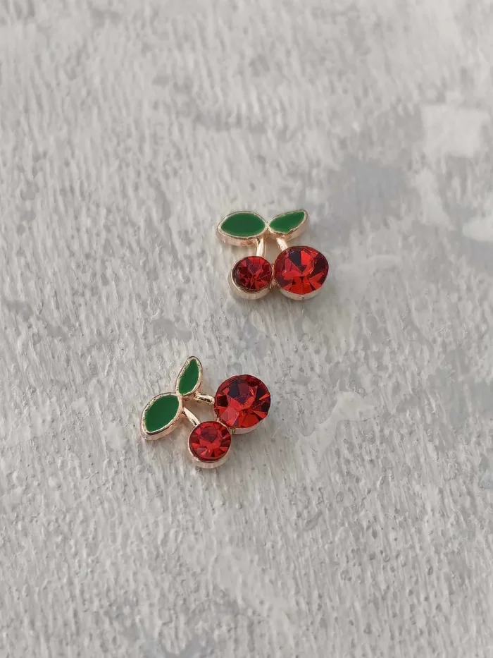 استیکر برجسته ناخن راسا طرح آلبالو قرمز