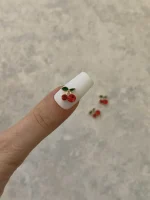 استیکر برجسته ناخن راسا طرح آلبالو قرمز