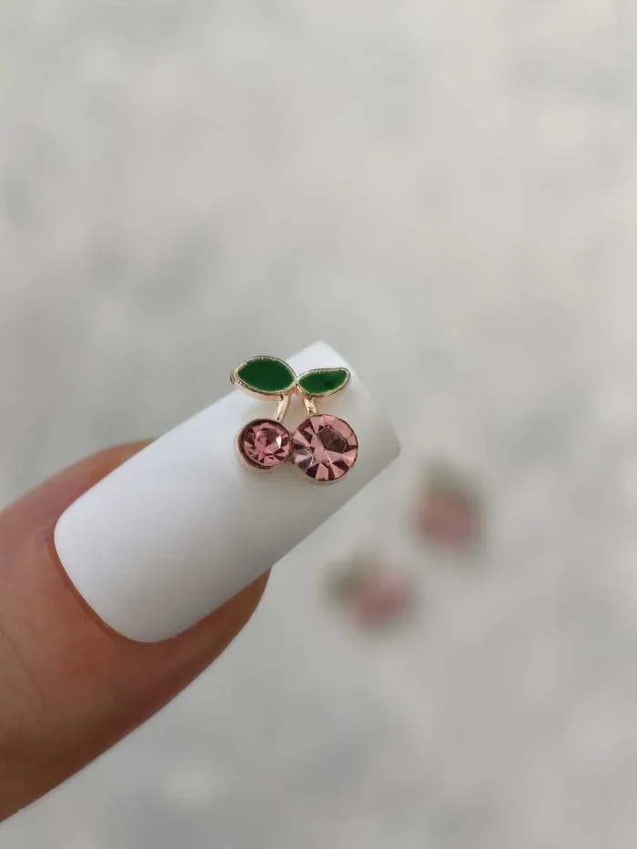 استیکر برجسته ناخن راسا طرح آلبالو سرخابی