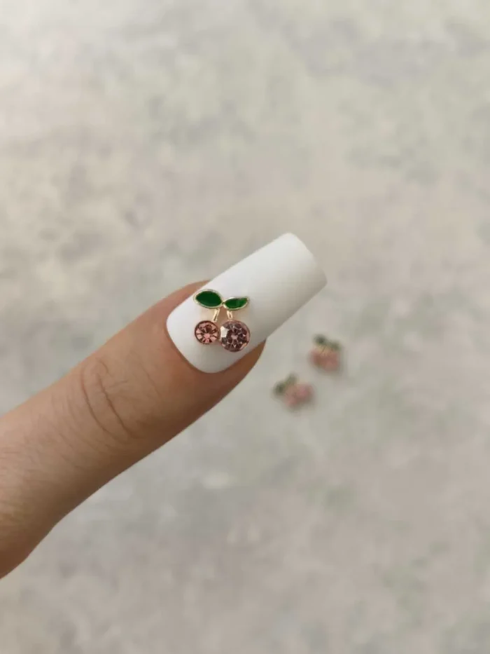 استیکر برجسته ناخن راسا طرح آلبالو سرخابی