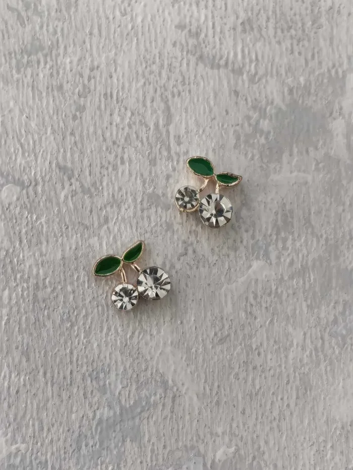 استیکر برجسته ناخن راسا طرح آلبالو نقره ای