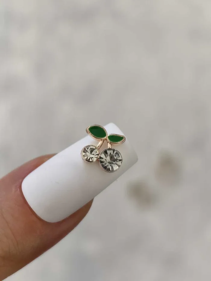 استیکر برجسته ناخن راسا طرح آلبالو نقره ای