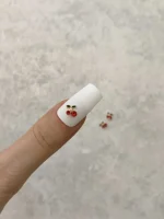 استیکر برجسته ناخن راسا طرح آلبالو قرمز