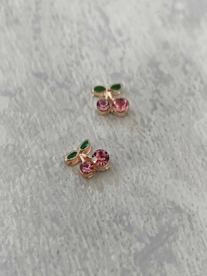 استیکر برجسته ناخن راسا طرح آلبالو صورتی