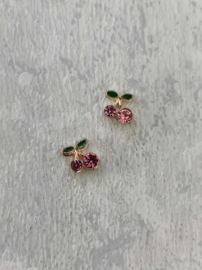 استیکر برجسته ناخن راسا طرح آلبالو صورتی