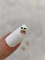 استیکر برجسته ناخن راسا طرح آلبالو سرخابی