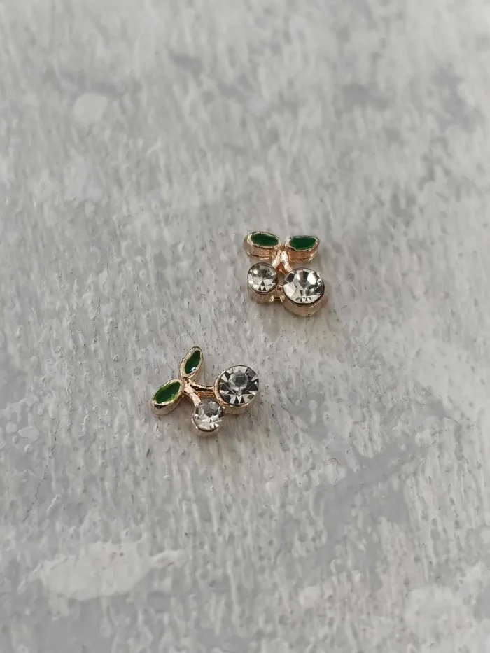 استیکر برجسته ناخن راسا طرح آلبالو نقره ای