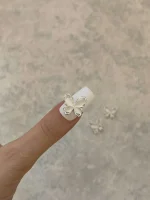 استیکر برجسته ناخن راسا طرح پروانه سفید