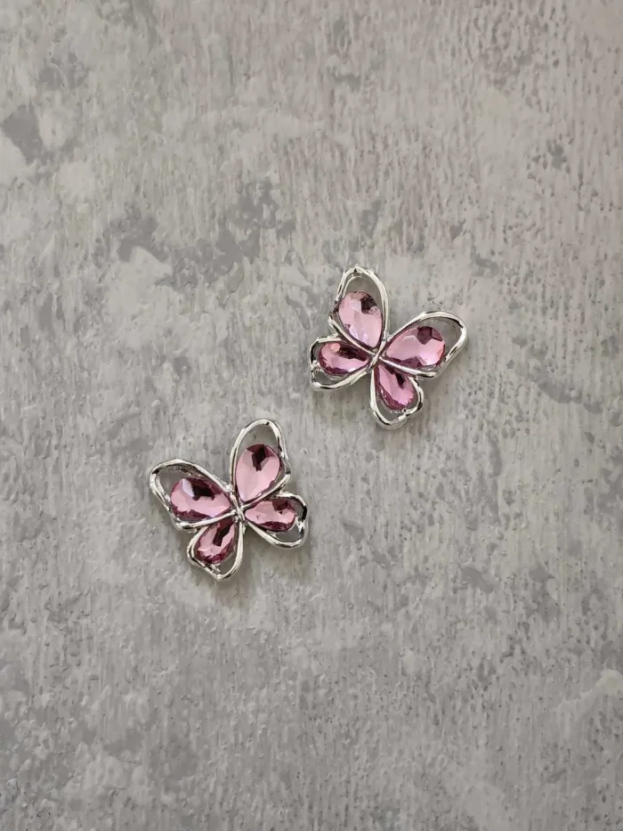 استیکر برجسته ناخن راسا طرح پروانه سرخابی